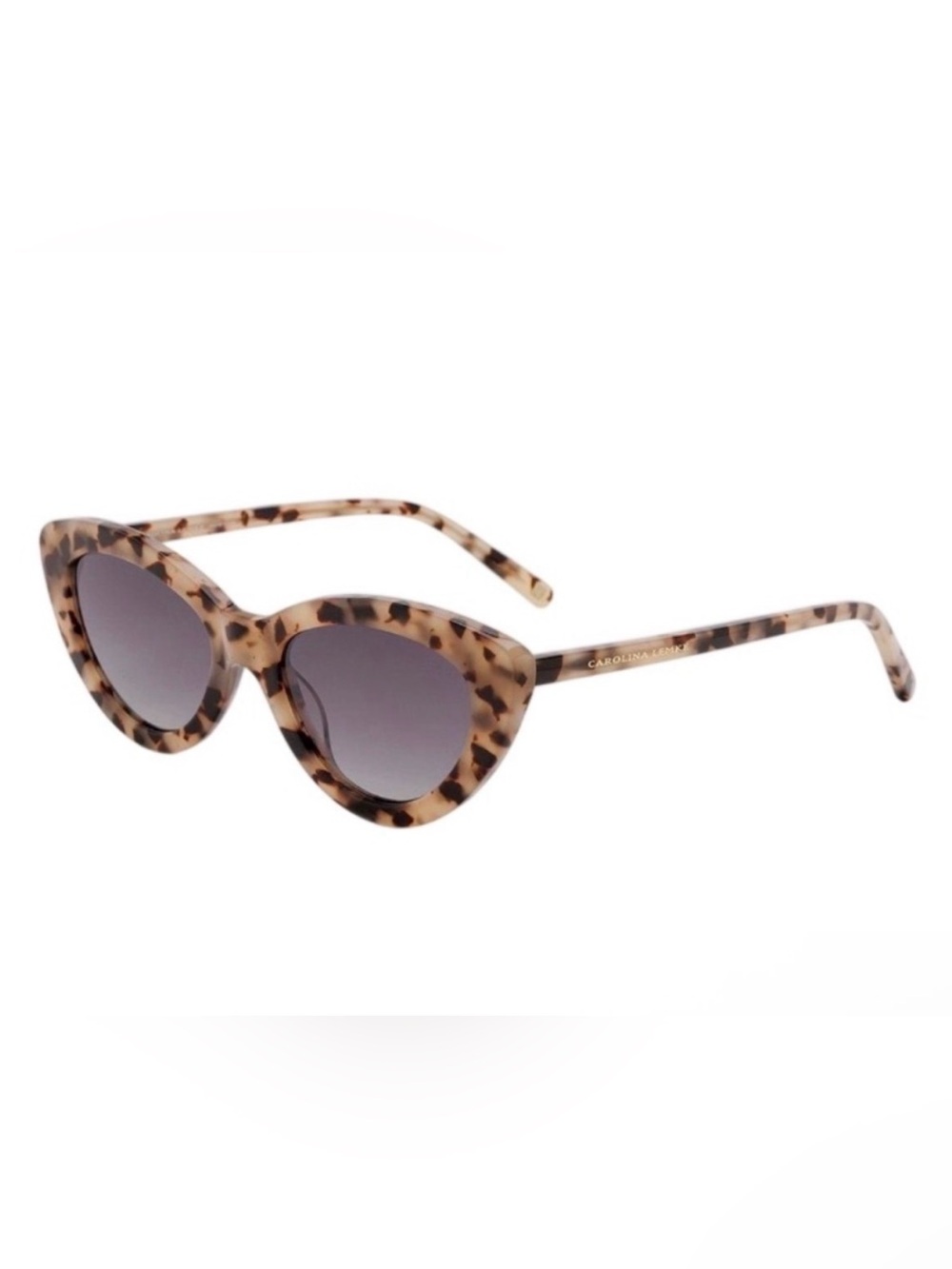 NEW Carolina Lemke Liv Demi Brown Cat Eye Sunglasses Retro Celeb Style